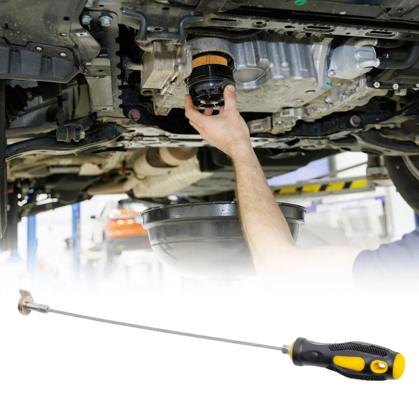 

Magnetic Oil Drain Plug Removal Tool Compact Non Slip Grip Reliable Automotive Repair Part for Professional Car Use