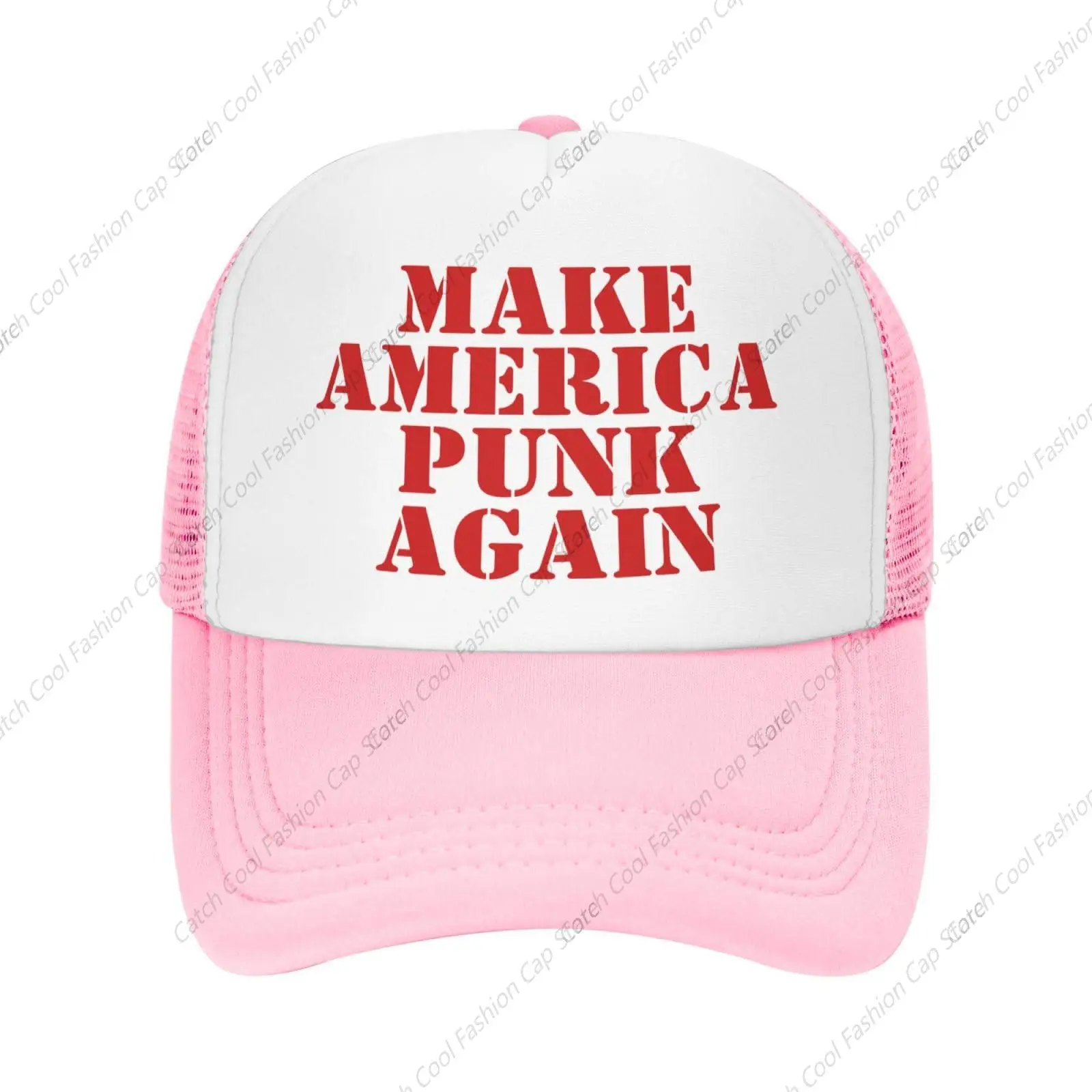 

Make America Punks Again Baseball Cap for Men Women Trucker Mesh Hat Adjustable Sports Breathable Fashion Daily Travel Unisex