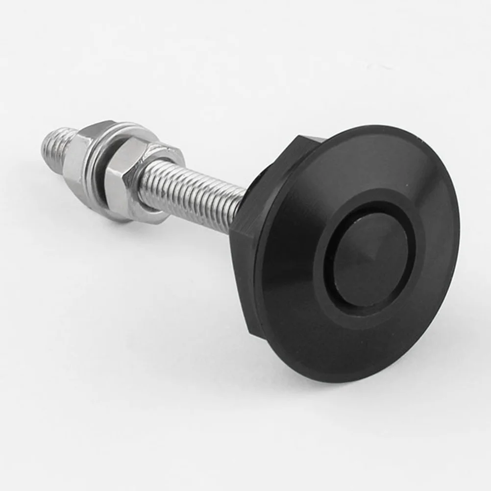 

2pcs Engine Hood Lock Aluminum Alloy Push Button Bonnet Lock For Cars Wear-Resistant Heatproof Anti-Vibration Automotive Tuning