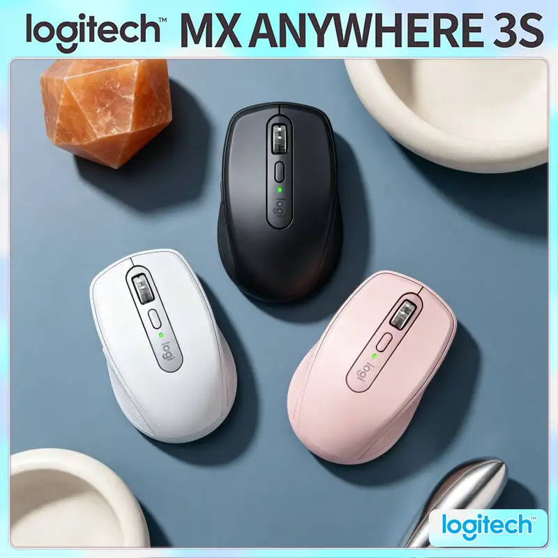 

Ergonomic MX Anywhere 3S - 8K DPI, 3-Device Bluetooth, Silent Click, Perfect for Wine Tasting Class & Lecture Desk