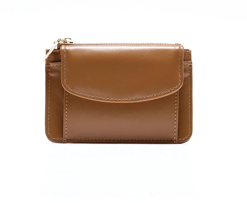 Damen PU-Leder Clutch Geldbörse Mini Münz- und Kartenhalter Kurze Schnallen-Handtasche Neue Mode Kleine Damen-Geldbörse