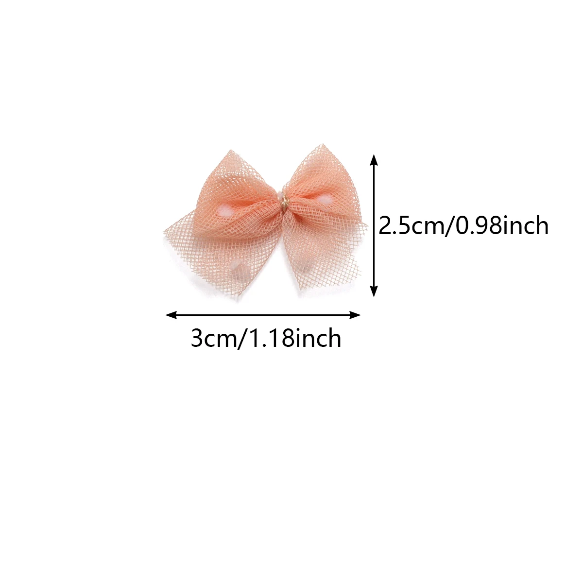 10pcs/lot 2.5×3cm Yarn Knotted Small Size Bow Mix Fashion Handmade Hairpins Mobile Phone Hair Bag Doll Decoration Material