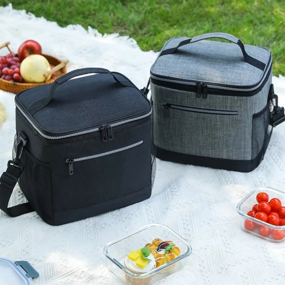Large Capacity Thermal Insulation Bag Outdoor Office travel Fruits Bento Storage Lunch Bag Beer Beverage keep fresh Cooler Bag