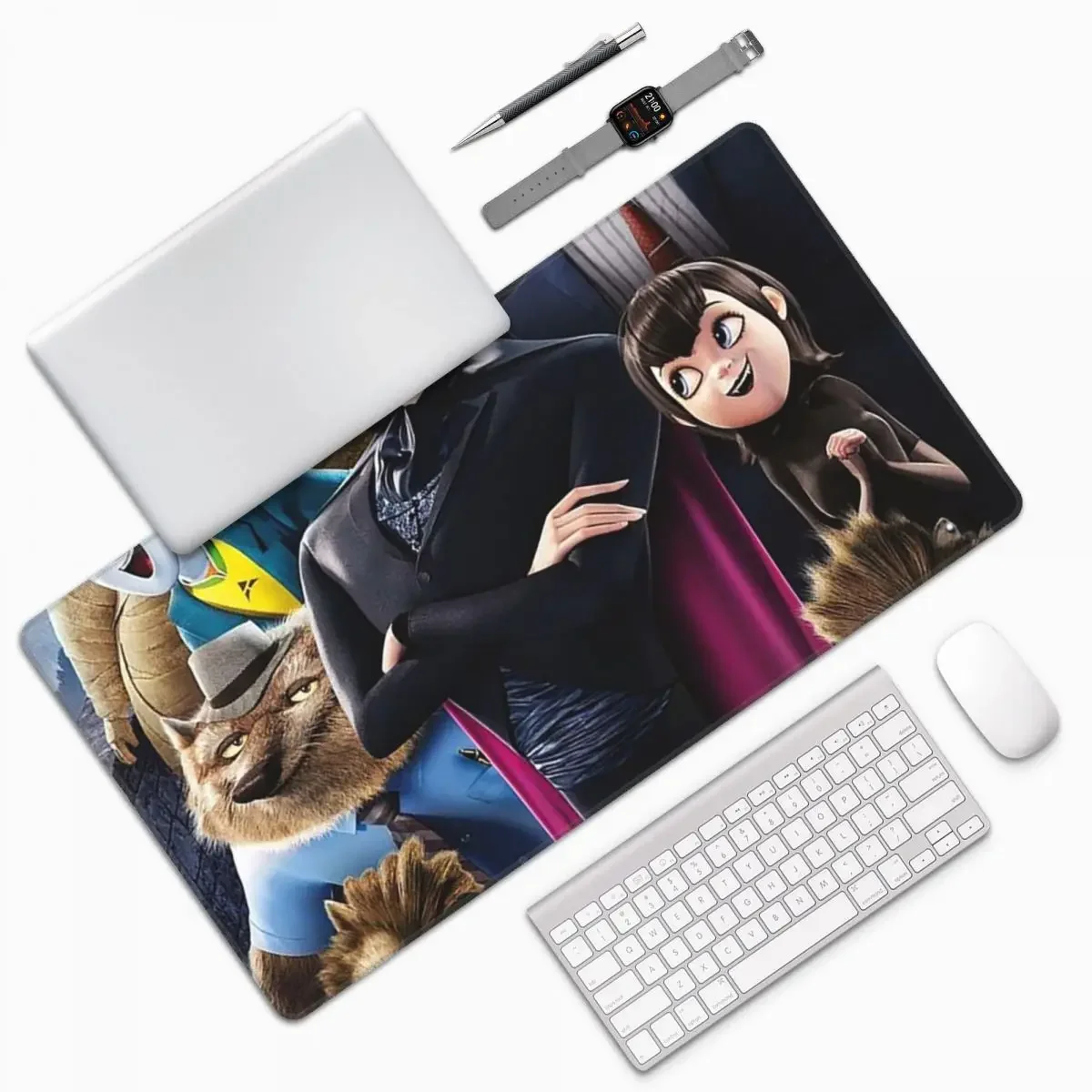 

Hotel Transylvania Large Mouse Pad Computer Keyboard Mouse Mat Gaming PC Laptop Desk Mat Office Accessories Table Mats