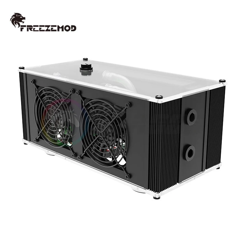 Imagem -05 - Zemod Sistema de Resfriamento de Água Externo 240 Radiador 45 mm para Notebook Refrigerador de Celular Preto Prata