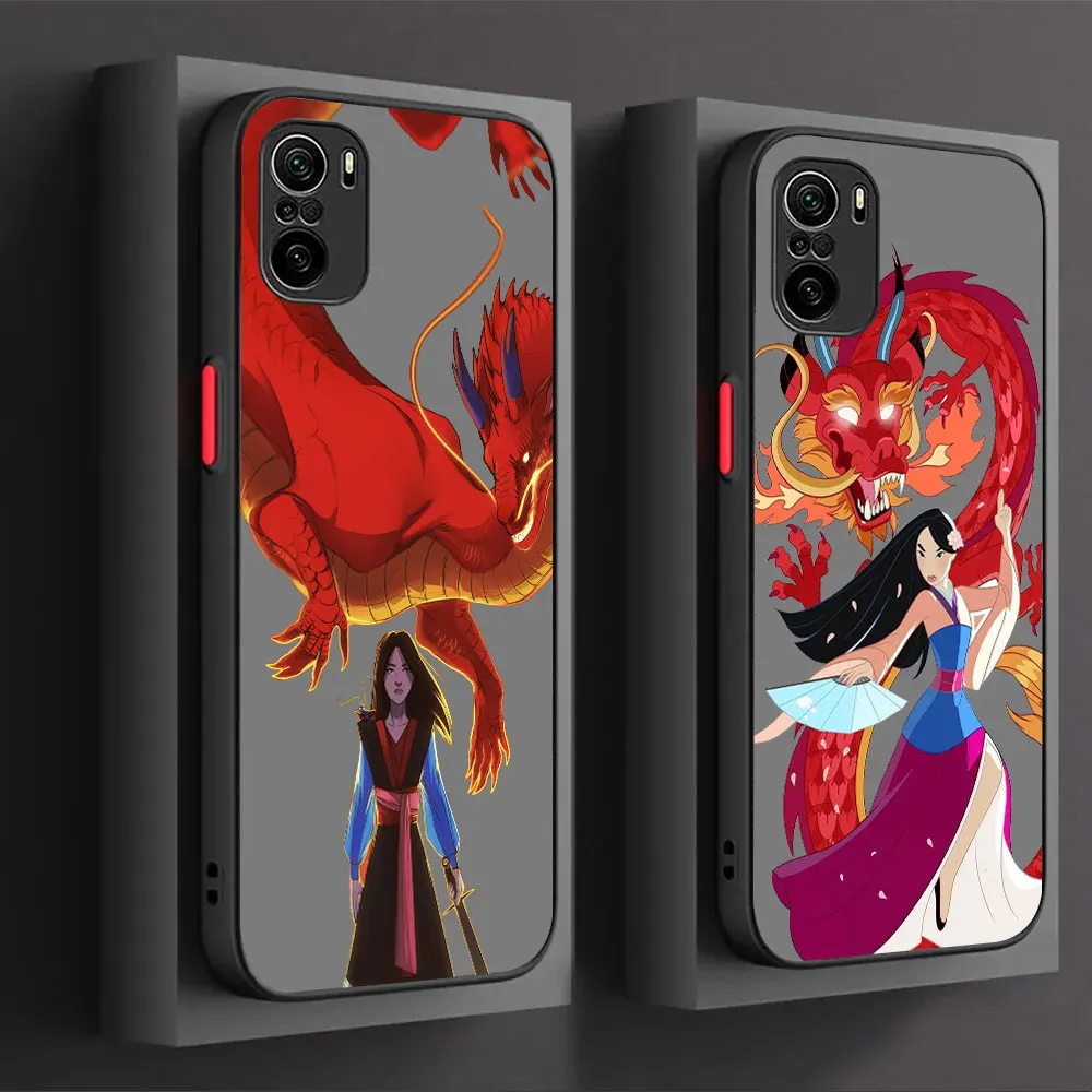 

Disney Mulan Mushu Dragon Phone Case For Xiaomi Redmi K40 Gaming K30 K30S K20 10X 10C 10 9 9C 9T 9A 8 8A 7 6 5 5A Pro 5G Cover