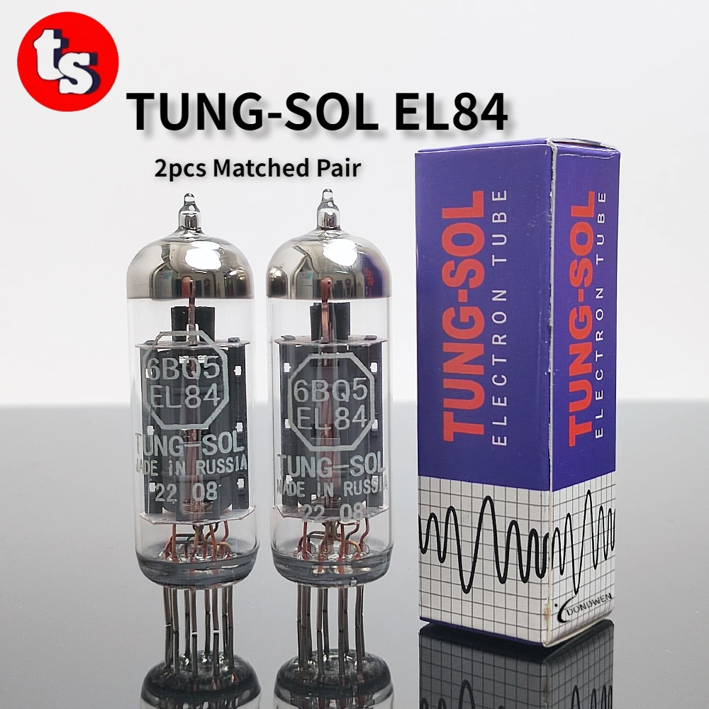 TUNG-SOL EL84 Electron Tube Replaces EL84 6BQ5 7189 6N14N Precision Amplifier for Vacuum Tube Matched Quad