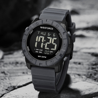 NAVIFORCE Original Sports Men‘s Wrist Watch LCD Digital Display Waterproof Clock Silicone Belt Electronic WristWatch Reloj Hombr