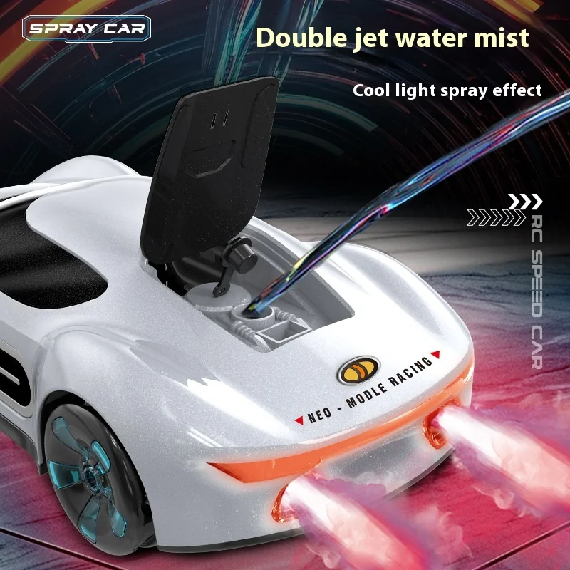 Cool Spray Concept Car 2.4G Remote Control Car Toy Children's Music Drift Car Electric Toy