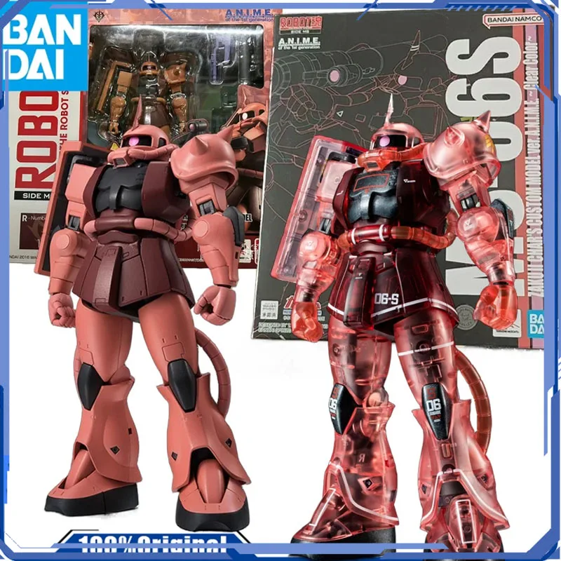 Bandai ROBOT originale originale SPIRITS LIMITED EDITION MS-06S CHAR'S ZAKU II COLOR EDIZIONE TRASPARENTE VER. AWESE Action Figure
