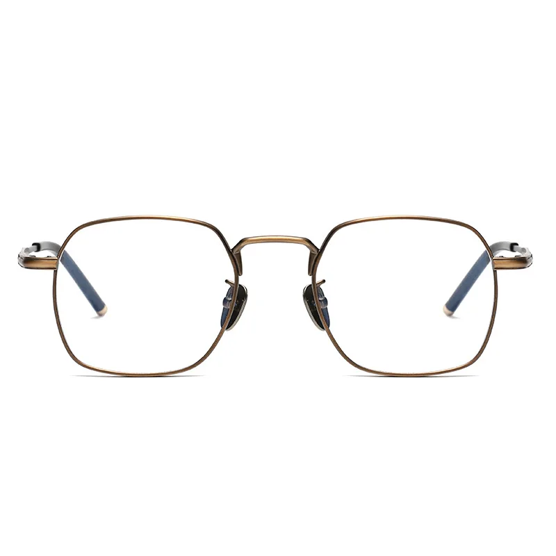 BLMUSA Fashion Square Ultralight Pure Titanium Reading Eyeware Anti Blue Light Prescription Myopia Glasses Photochromic For Men