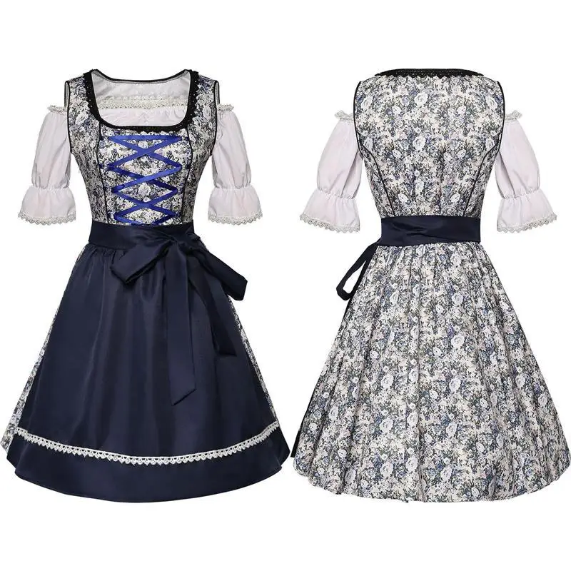 

Комплект костюмов на Хэллоуин для фестиваля пива, женский баварский костюм Sle orts, специальный размер, традиционная немецкая этническая женская одежда