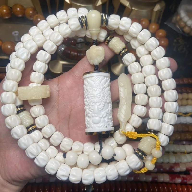 Deer Bone 12mm Passion Seed 108 Necklace Set Fashionable Versatile