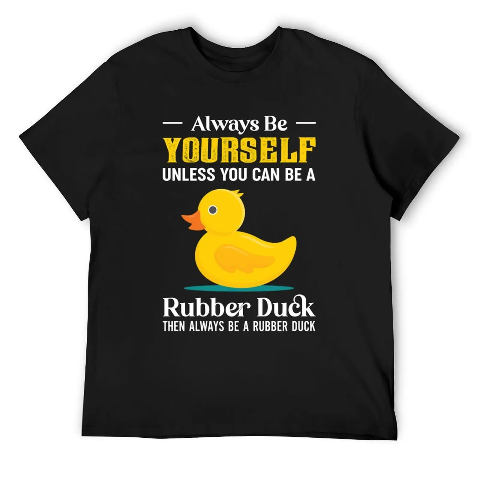 

Funny Rubber Duck Quack T-Shirt custom shirt summer clothes gifts for boyfriend summer top oversized t shirts for men