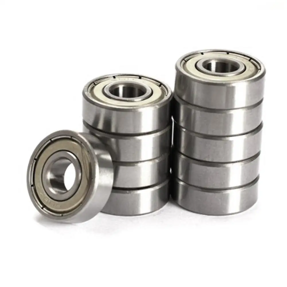 2pcs Miniature Ball Bearing 608ZZ Pulley Wheel Bearing Deep Groove Mini Bearing Carbon Steel For Skateboard Scooter