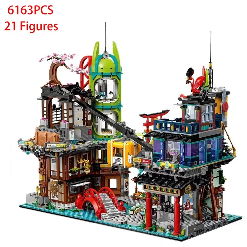 City 71799 Set Dragons Rising Architecture Modular Building Kit Movie Series Toys For Kids Boy