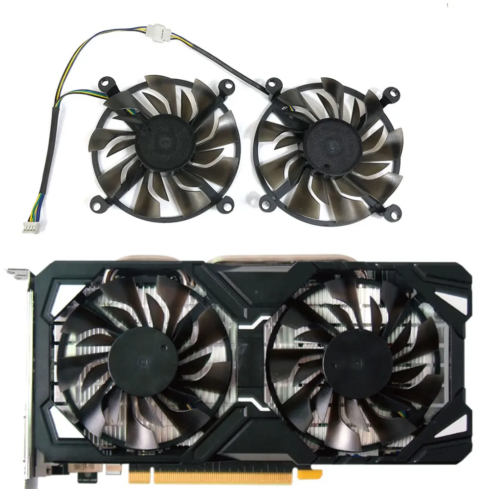 

Новый охлаждающий вентилятор MANLI P106-100, вентилятор GTX 1060 для MANLI P106-100, охлаждающий вентилятор GTX 1060 с двойным охлаждением для графической карты