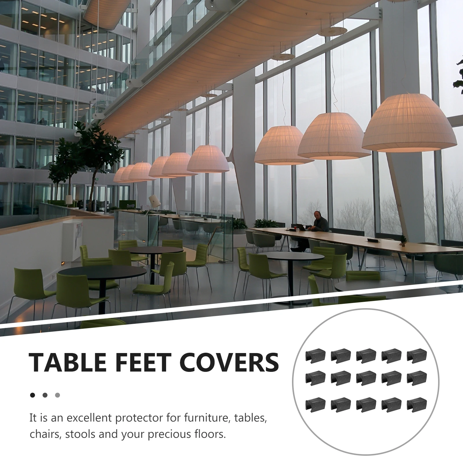 

100pcs Furniture Feet Pads Non Slip PE Material Classic Color Long Lasting Easy Installation Floor Protectors Legs Accessories