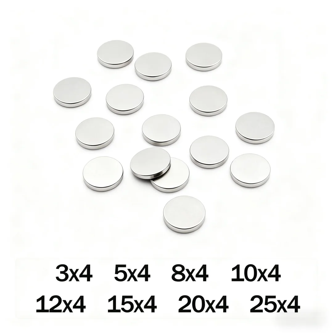 Super Strong Magnet N35 Round Magnetic NdFeB Powerful Neodymium Magnet imanes Refrigerator Magnets ﻿ 5/8/10/12/15/20/25x4mm