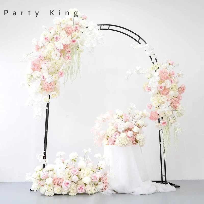 Wedding Arch Flower Arrangement Artificial Flowers Photo Background Wall Props Hanging Flower Row Home Decor Party Banquet Props