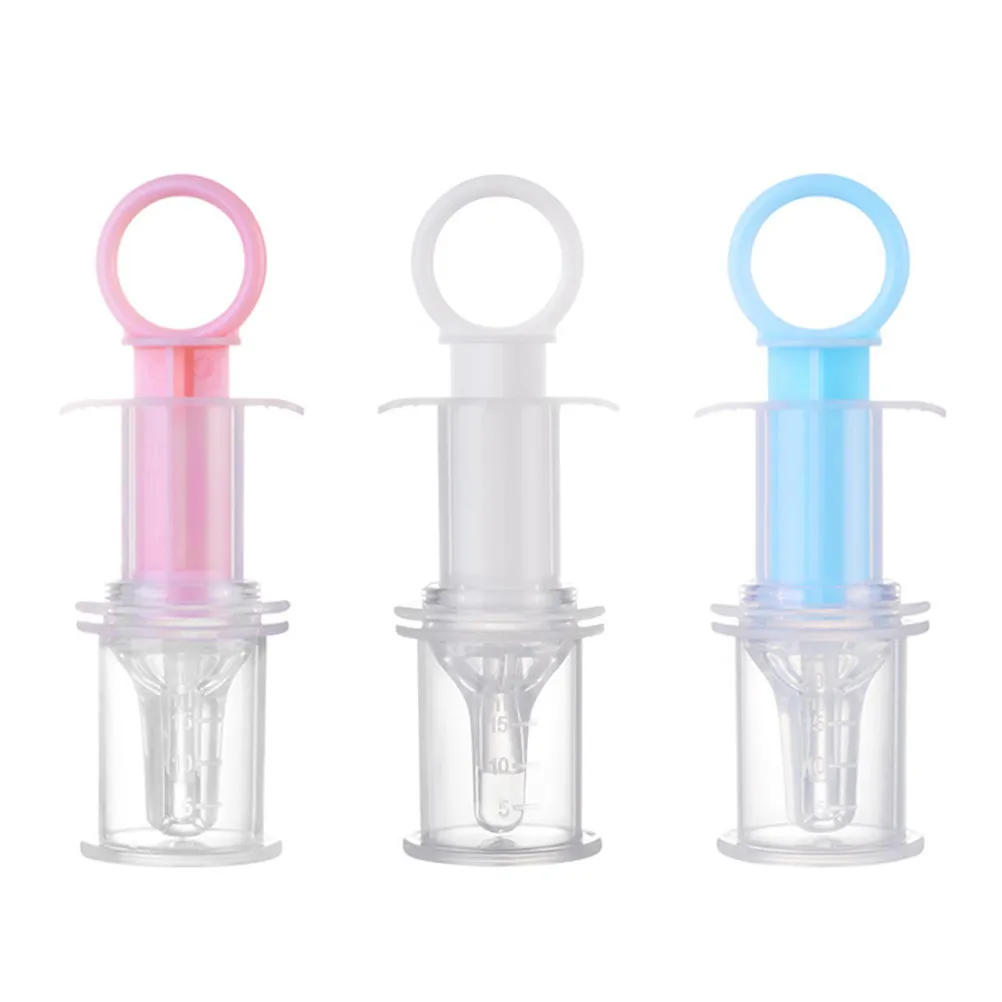 

Baby Medicine Feeder White Needle Cylinder Design Feeding Tool Easy Use for Formula Water Medication Baby PP Syringes Feeding