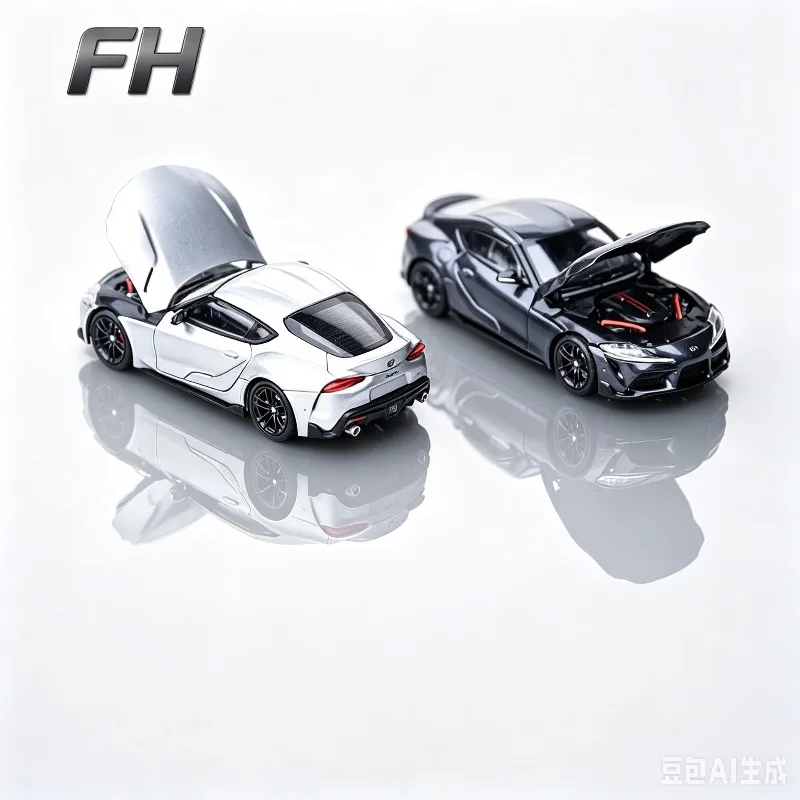 FH Model 1 1:64 Toyota Bull Demon King GR Supra A90 MK5 alloy die-casting car model FD3S adult collectibles, holiday gifts.