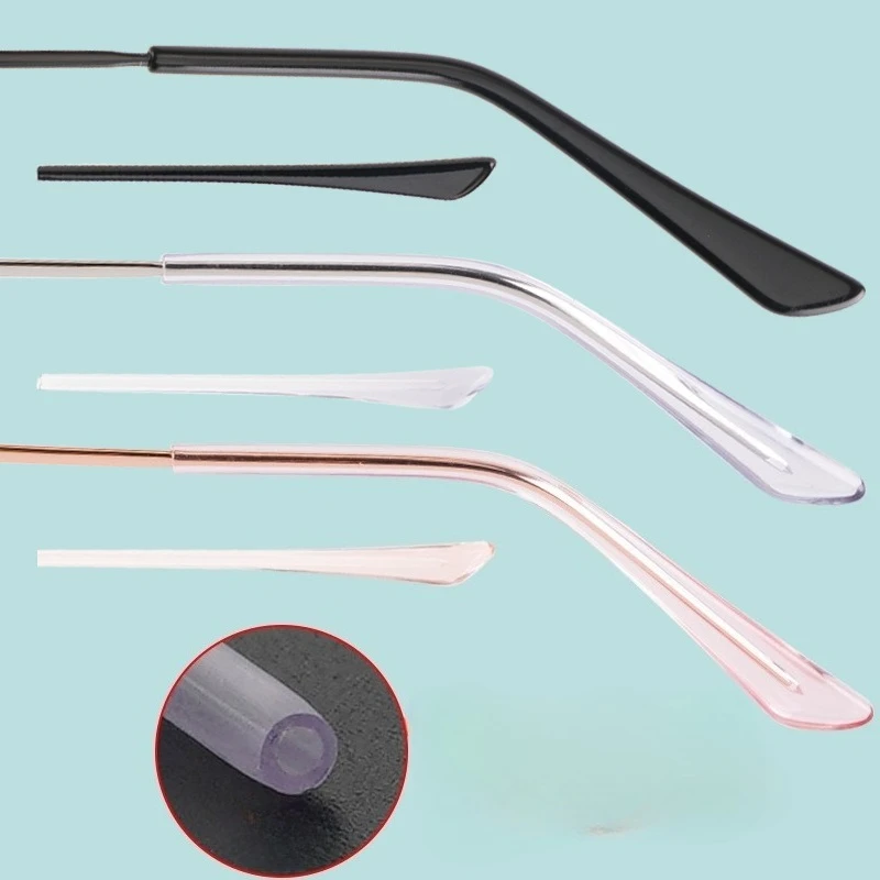 Eyeglasses Silicone Ear Grips, Anti-Slip Temple Tips for Thin Legs, Anti-Drop Safety Holders for Glasses view 5