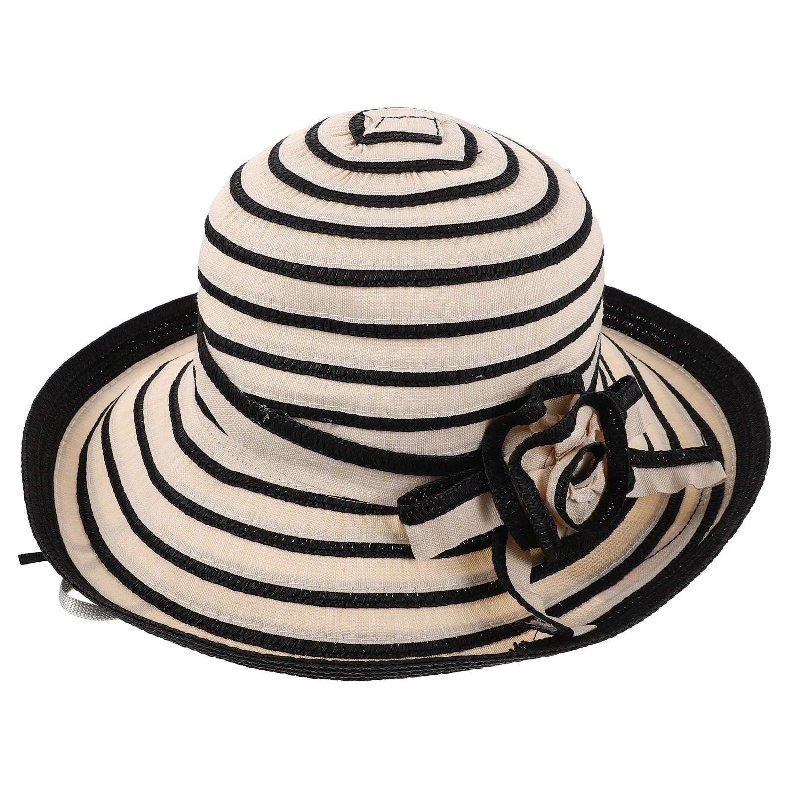 

Straw Woven Fashionable Sunscreen Hat Fedora Bucket Broadside Women Cap Boho Miss