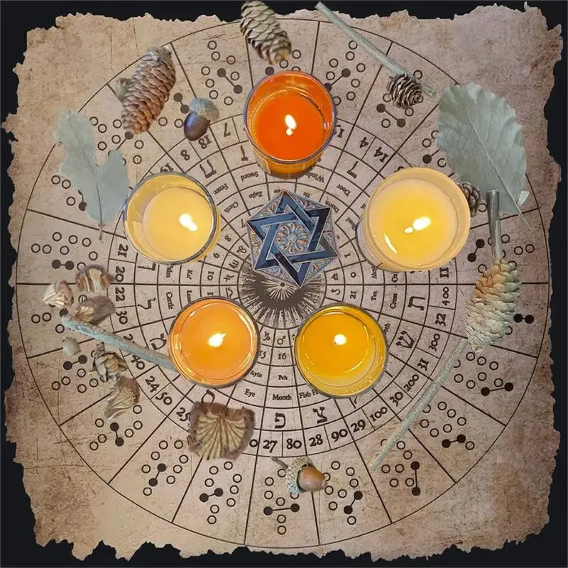 

Divinations Tablecloth Symbol Pattern Astrology Tarots Card Tablecloth Altars Divination Divation
