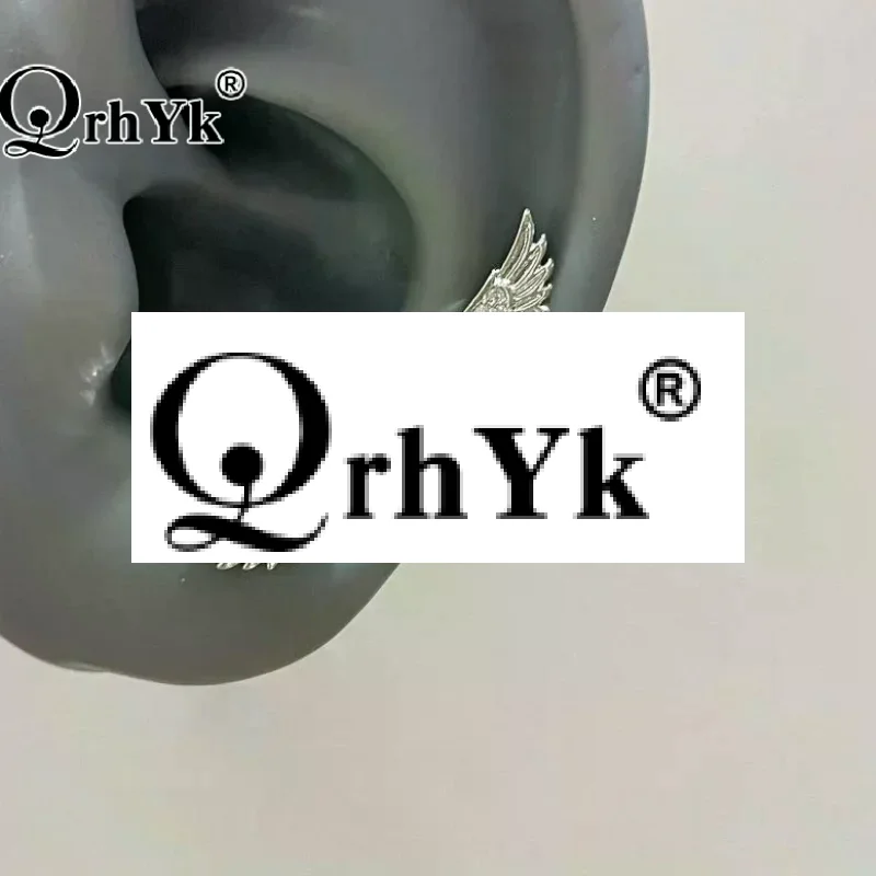 2/3Pcs Wing Shape Earring Studs Shiny Stud Earrings For Women Ear Piercing Fashion Cute Jewelry Gifts Punk Gothic Cross Decor