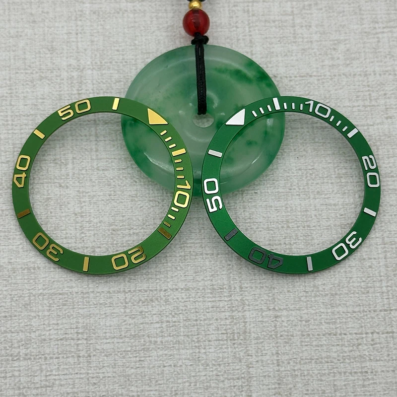 

38mm Watch Bezel with Raised Letters Replacement Bezel for Mechanical Watches with SKX007 SKX009 NH35 or NH36 Movements