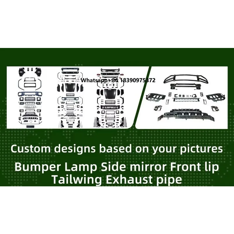 Executive Style Full Body Surround Bumper Kitr 2014-2017 Upgrade to 2012-2022 L007