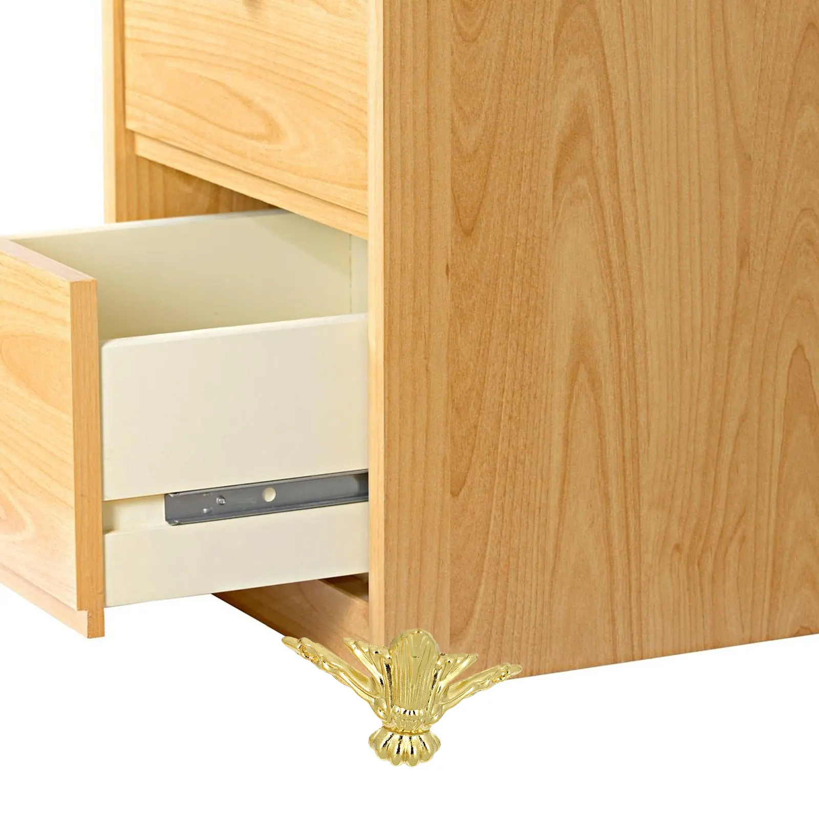 

20Pcs Furniture Base Decoration Zinc Alloy Box Feet Corner Retro Style Supporting Wooden Crates Jewelry and Wine Boxes