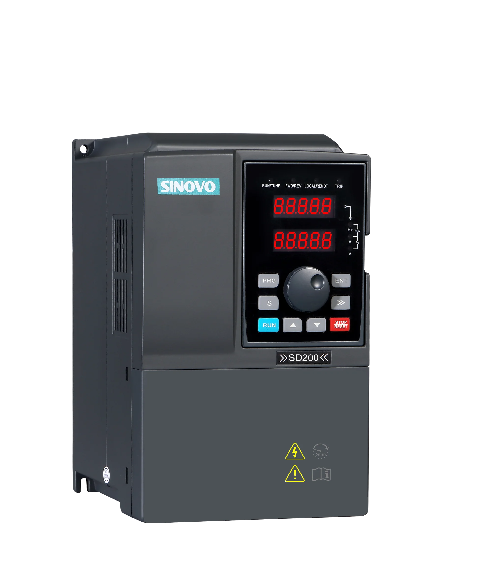 SINOVO Frequency Converter DC to AC Three Phase 380V 30kw 50hz to 60hz Black DC/AC Inverters 18 Months CE ISO9001 Internal RS485