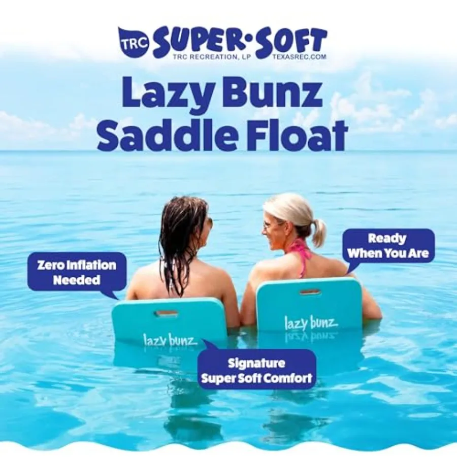 Pool Float For Recreation, Foam, Tropical Teal, Comfortable And Buoyant Lounger For Swimming Pool, Lake, River, And Beach