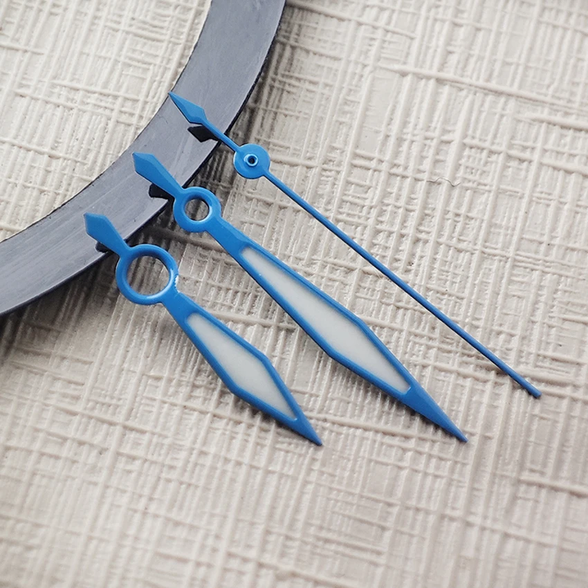 Aiguille lumineuse adaptée aux mouvements, aiguilles NH35, blanc, bleu, rouge, noir, vert, accessoires de montre, NH35, NH36, NH38, 4R, 7S