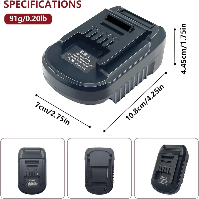

For Einhell Tool Battery Adapter for Bosch 18V GBA Li-ion Batteries Convert 18V Power Tools Electric Drill