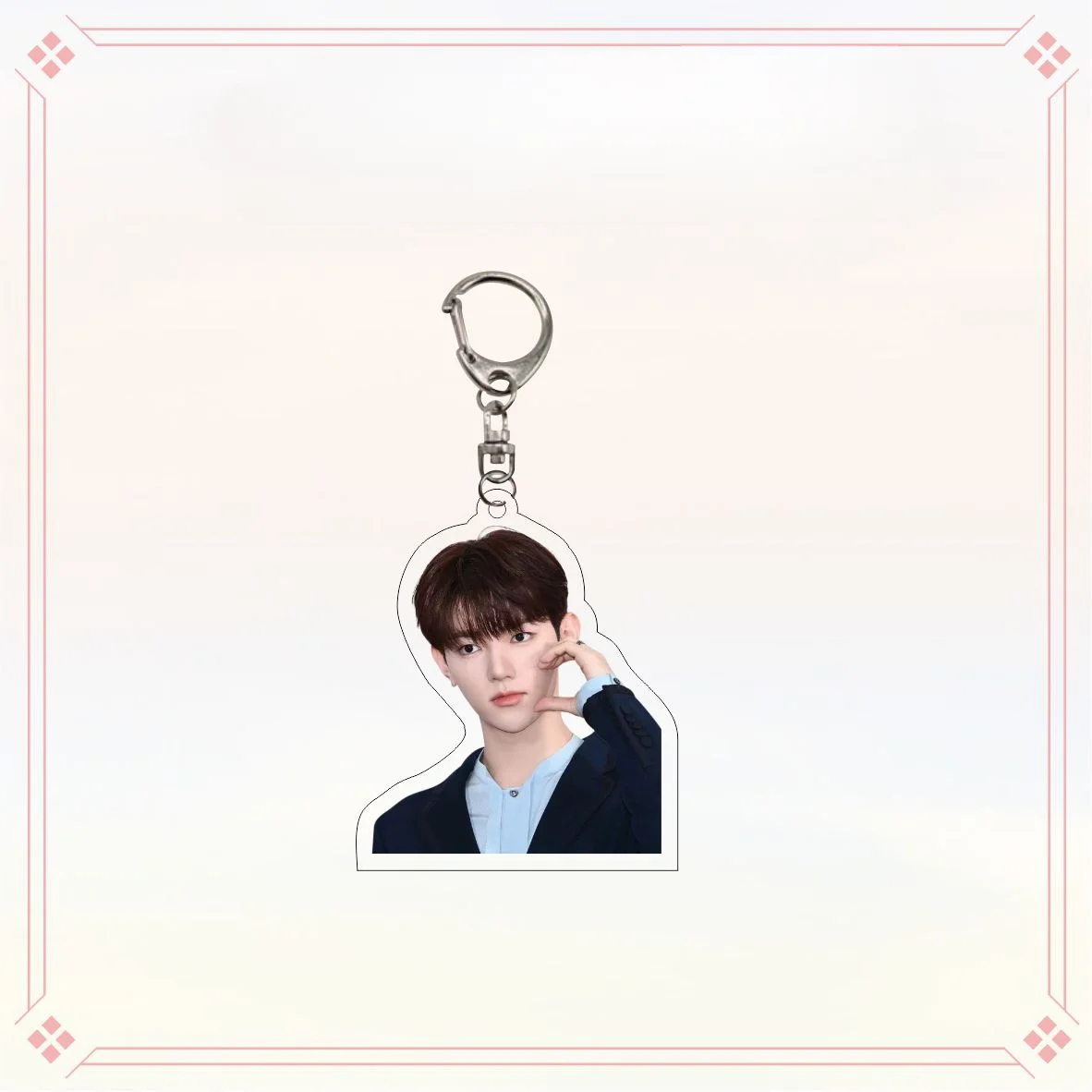 South Korean Boy Band Sandwich Style Acrylic Pendant Celebrity Support Exquisite Fashion Kawaii Crafted Brithday Gift for Friend