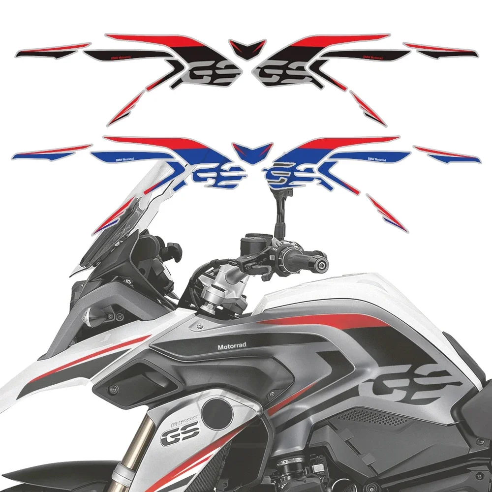 

Для 2013-2018 BMW R1200GS R1200GS LC модификация кузова мотоцикла красный, синий и красный, черный комплект наклеек