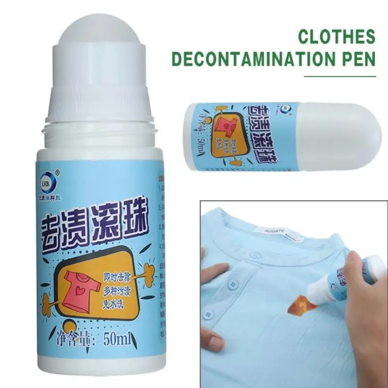 Stain Removal Roller Ball Multi-purpose Oil Stain Remover Clothes Roller-ball Cleaner Portable Decontamination Rolling