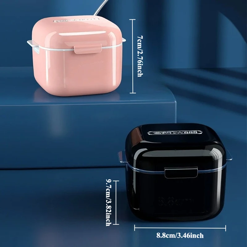 1 حزمة أسنان حمام حالة المحمولة طقم أسنان نقع الحاويات حامي الفم صندوق تخزين مع سلة مصفاة لتنظيف السفر #6