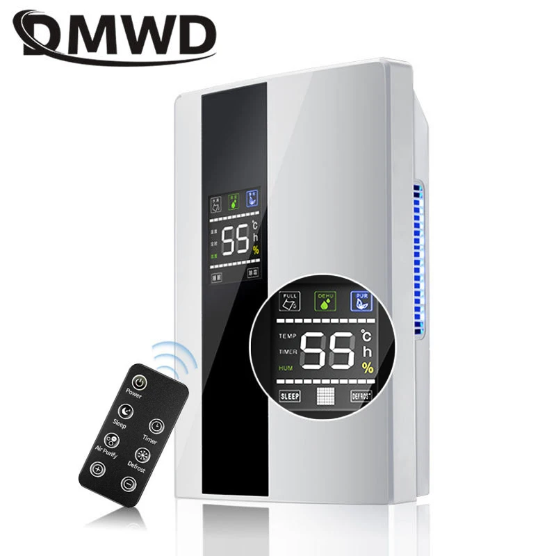 

2.2L Intelligent Remote Dehumidifier Air Dryer Purifier Humidity-control Defrost Automatic Shut-down Moisture Absorption machine