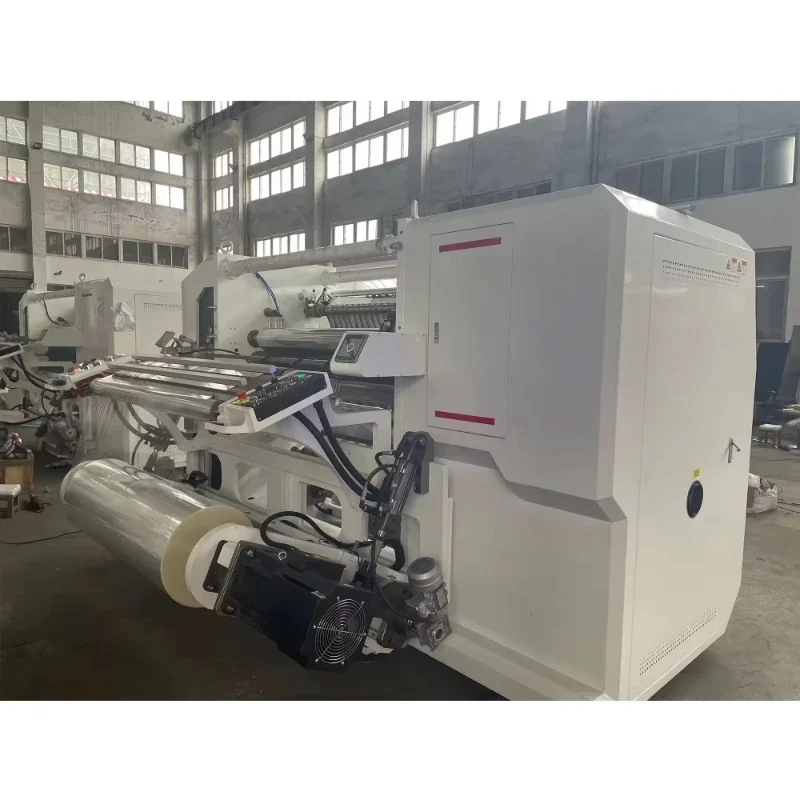 Automatic PVC Film Paper Slitter Rewinder Slitting Rewinder Shaftless Auto Loader Core 600m/min Paper Cutter Production Capacity