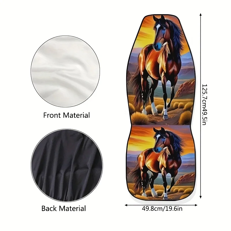 2pcs Full Set Thickened Car Seat Covers - 