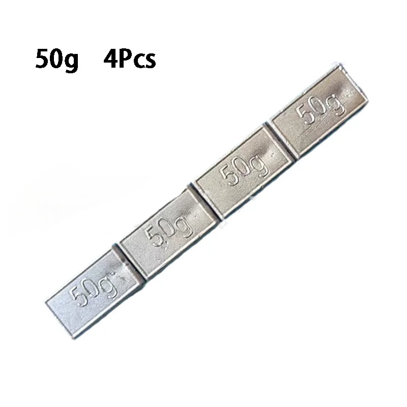 2/4pcs Lead Stick-on Balancing Block Bus Truck Truck Minivan Minibus 50/100g Weighting Block Tire Dynamic Balancing Lead Block