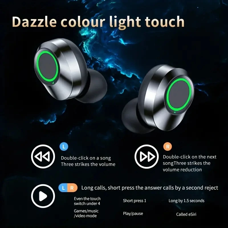 Tws Draadloze Hoofdtelefoon Stereo Hifi Headset Met Microfoon Bluetooth Oortelefoon Ruisonderdrukking Oordopjes, Voor Xiaomi Samsung Telefoon