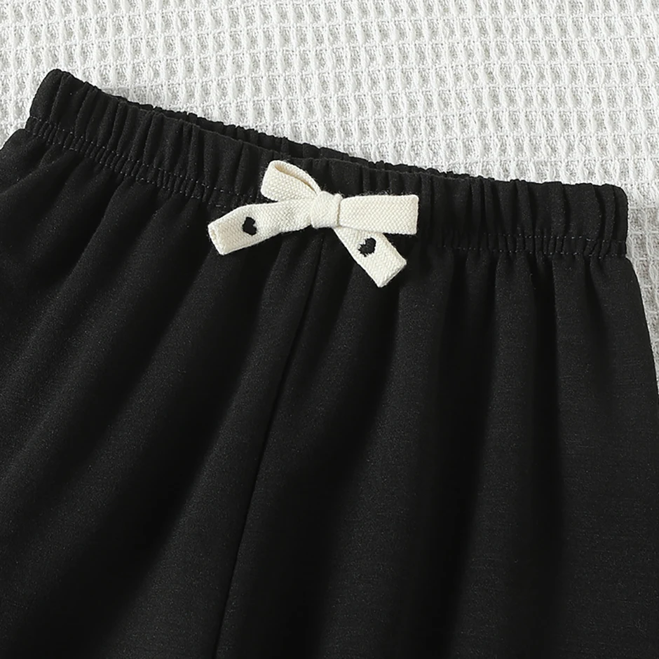 Herbst- und Winter-Kinderhose mit Kordelzug, dekorative Jogginghose für Jungen und Mädchen, Sporthose mit elastischem Bund, lässige Outdoor-Hose – Detail 9