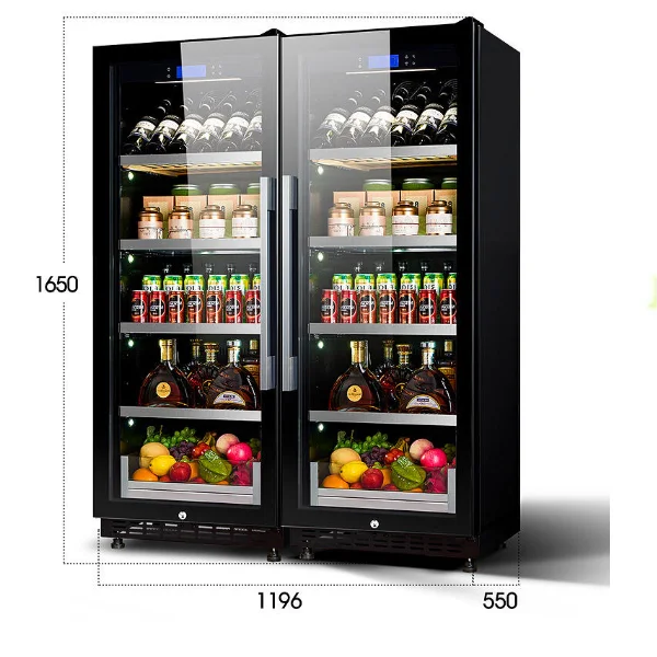 Upgraded Single Zone Beverage Wine Soda Drinks Tea Refrigerator Fridge Cooler Chiller Cabinet