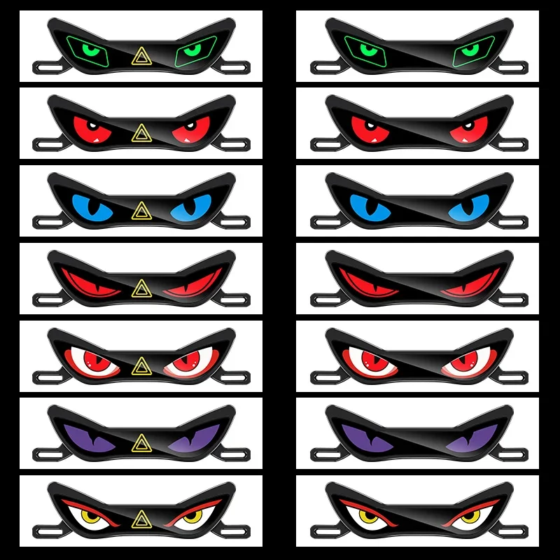 Monster Eye Antenna Flash Light Solar Car Decoration Dynamic Expression Neon Light Roof Anti-Rear-End Fun Atmosphere Modificatio