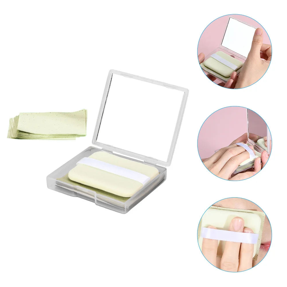 

1Set Oil Absorbing Tissues for Oily Skin Green Tea Blotting Paper Portable No Residue Blotting Paper for Oily Skin